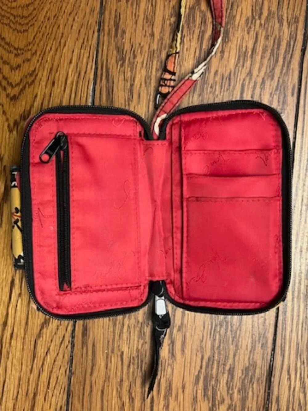Authentic Vera Bradley wristlet wallet, Multi color, Zip Around, Good Condition! - Picture 3 of 6